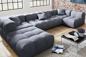 Модульный бескаркасный диван Квадро в стиле лофт